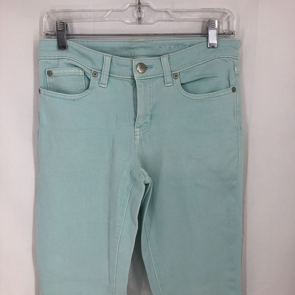 Gap Premium Super Skinny Ankle Baby Blue Stretch Denim Jeans 6 (30x27)